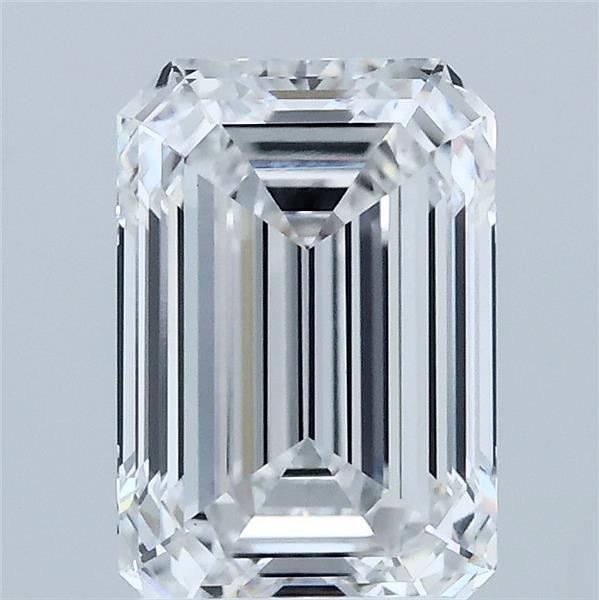 2.08 Carat Emerald Lab Grown Diamond, Excellent Polish, D Color, VS1 Clarity