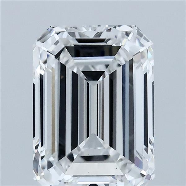 2.09 Carat Emerald Lab Grown Diamond, Excellent Polish, D Color, VS1 Clarity