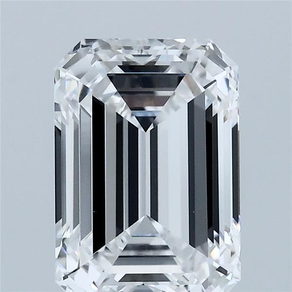 2.09 Carat Emerald Lab Grown Diamond, Excellent Polish, D Color, VVS2 Clarity