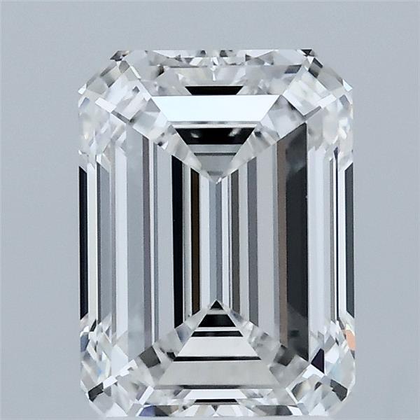 2.10 Carat Emerald Lab Grown Diamond, Excellent Polish, D Color, VS1 Clarity
