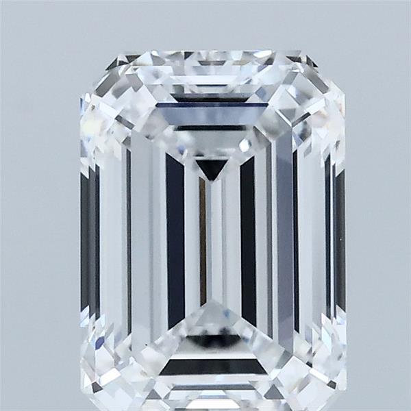 2.10 Carat Emerald Lab Grown Diamond, Excellent Polish, D Color, VVS2 Clarity