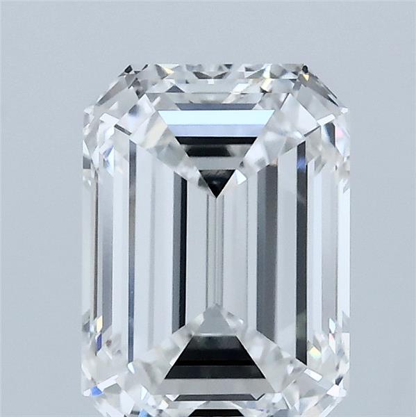 2.10 Carat Emerald Lab Grown Diamond, Excellent Polish, E Color, VVS2 Clarity