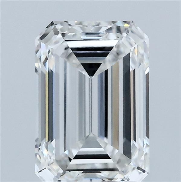 2.10 Carat Emerald Lab Grown Diamond, Excellent Polish, F Color, VVS2 Clarity