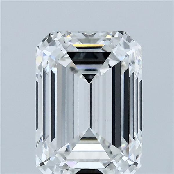 2.11 Carat Emerald Lab Grown Diamond, Excellent Polish, E Color, VS1 Clarity