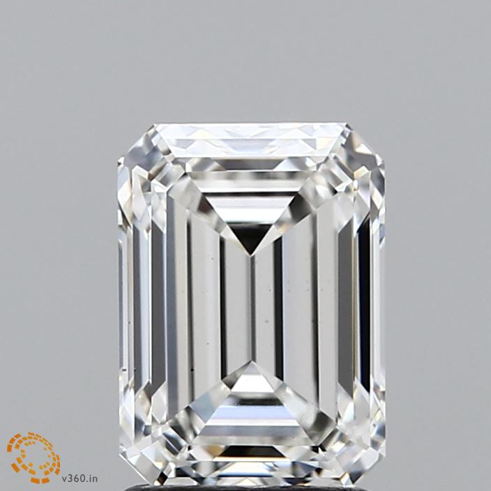 2.11 Carat Emerald Lab Grown Diamond, Excellent Polish, F Color, VS2 Clarity