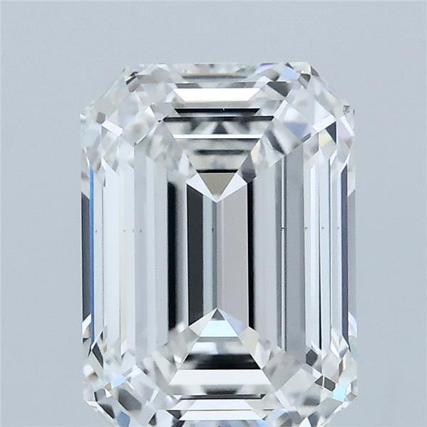 2.56 Carat Emerald Lab Grown Diamond, Excellent Polish, F Color, VS1 Clarity