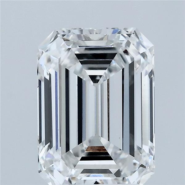 2.58 Carat Emerald Lab Grown Diamond, Excellent Polish, E Color, VS1 Clarity