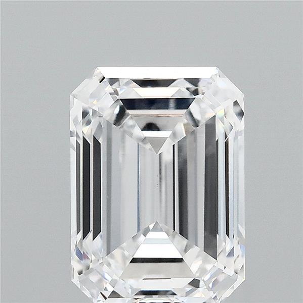 2.79 Carat Emerald Lab Grown Diamond, Excellent Polish, D Color, VVS1 Clarity