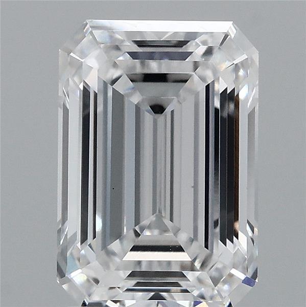 2.91 Carat Emerald Lab Grown Diamond, Excellent Polish, D Color, VS1 Clarity