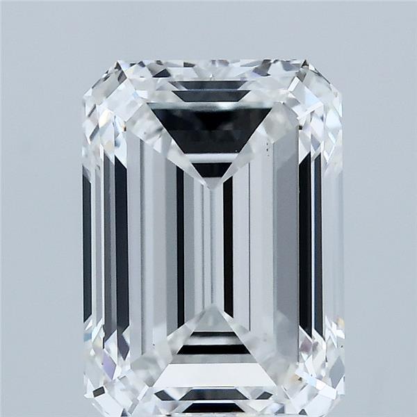 3.00 Carat Emerald Lab Grown Diamond, Excellent Polish, D Color, VS1 Clarity