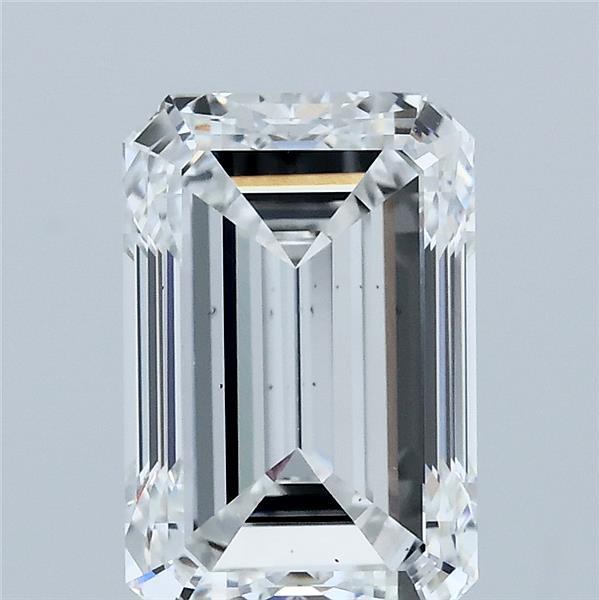 3.00 Carat Emerald Lab Grown Diamond, Excellent Polish, E Color, VS2 Clarity