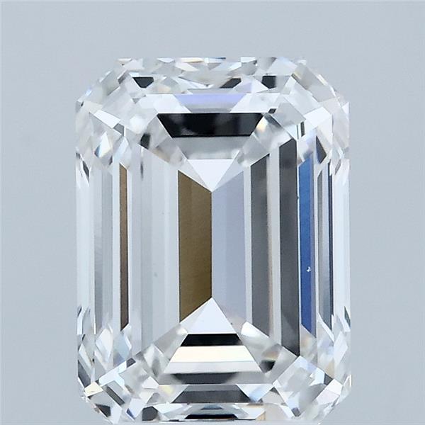 3.02 Carat Emerald Lab Grown Diamond, Excellent Polish, D Color, VS1 Clarity