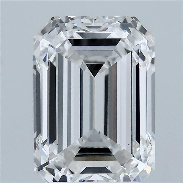 3.02 Carat Emerald Lab Grown Diamond, Excellent Polish, E Color, VS1 Clarity