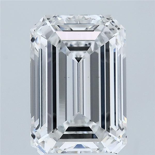 3.02 Carat Emerald Lab Grown Diamond, Excellent Polish, E Color, VS2 Clarity