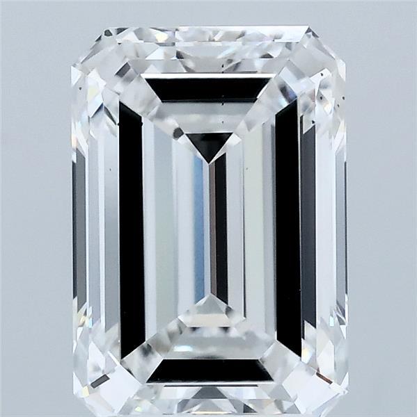 3.03 Carat Emerald Lab Grown Diamond, Excellent Polish, E Color, VS2 Clarity