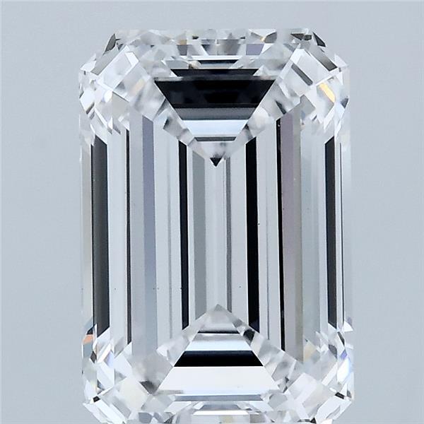 3.07 Carat Emerald Lab Grown Diamond, Excellent Polish, D Color, VS1 Clarity