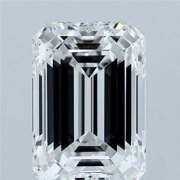 3.08 Carat Emerald Lab Grown Diamond, Excellent Polish, E Color, VS1 Clarity