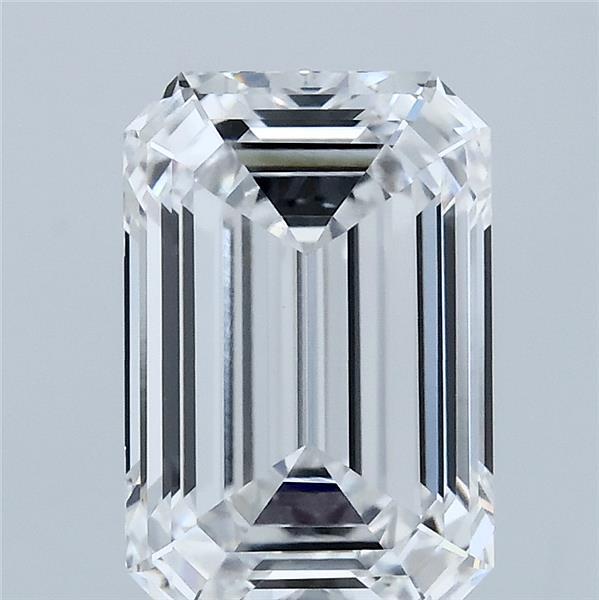 3.10 Carat Emerald Lab Grown Diamond, Excellent Polish, D Color, VVS2 Clarity