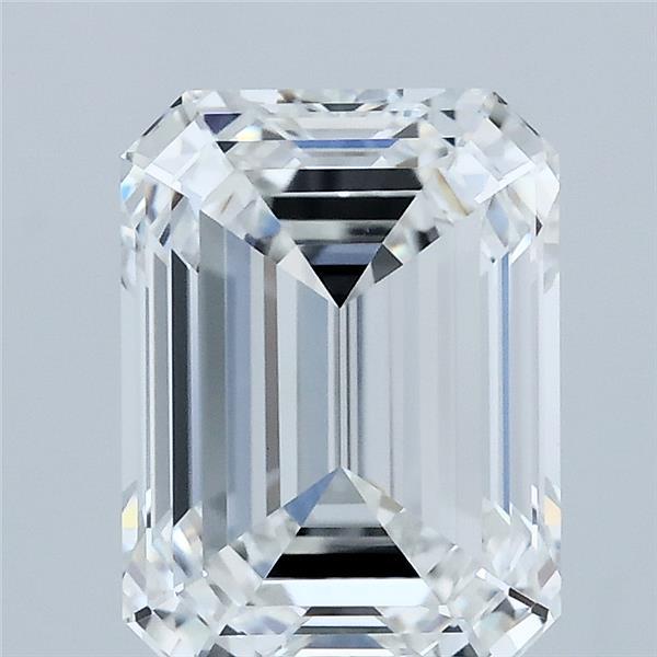 3.10 Carat Emerald Lab Grown Diamond, Excellent Polish, E Color, VVS2 Clarity