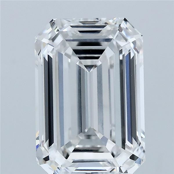 3.10 Carat Emerald Lab Grown Diamond, Excellent Polish, E Color, VVS2 Clarity