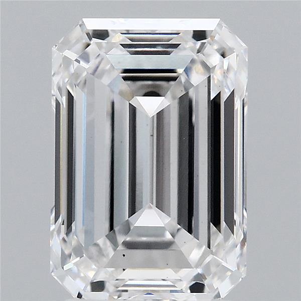 3.21 Carat Emerald Lab Grown Diamond, Excellent Polish, D Color, VS1 Clarity