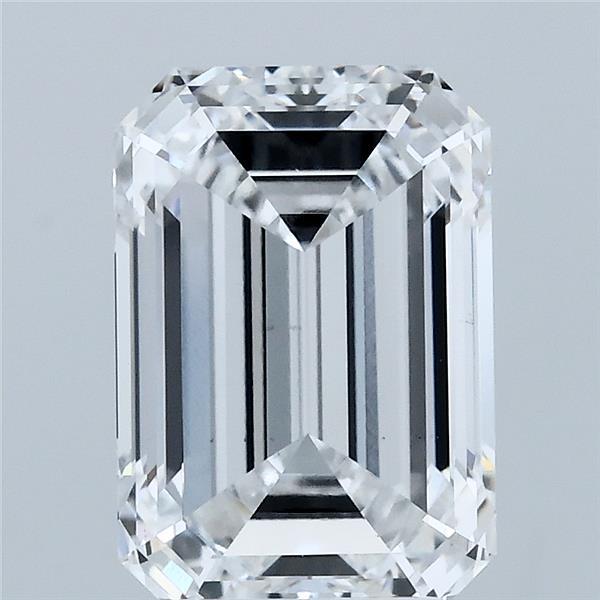 3.52 Carat Emerald Lab Grown Diamond, Excellent Polish, D Color, VS1 Clarity