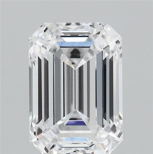 3.65 Carat Emerald Lab Grown Diamond, Excellent Polish, D Color, VVS2 Clarity