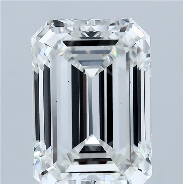 3.70 Carat Emerald Lab Grown Diamond, Excellent Polish, F Color, VS2 Clarity
