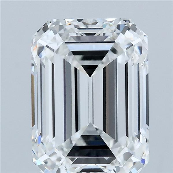 3.91 Carat Emerald Lab Grown Diamond, Excellent Polish, E Color, VVS2 Clarity