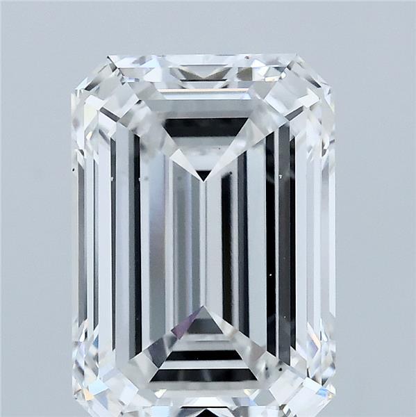 4.00 Carat Emerald Lab Grown Diamond, Excellent Polish, E Color, VS2 Clarity