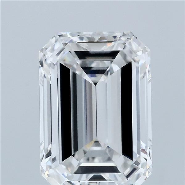 4.00 Carat Emerald Lab Grown Diamond, Excellent Polish, E Color, VVS2 Clarity