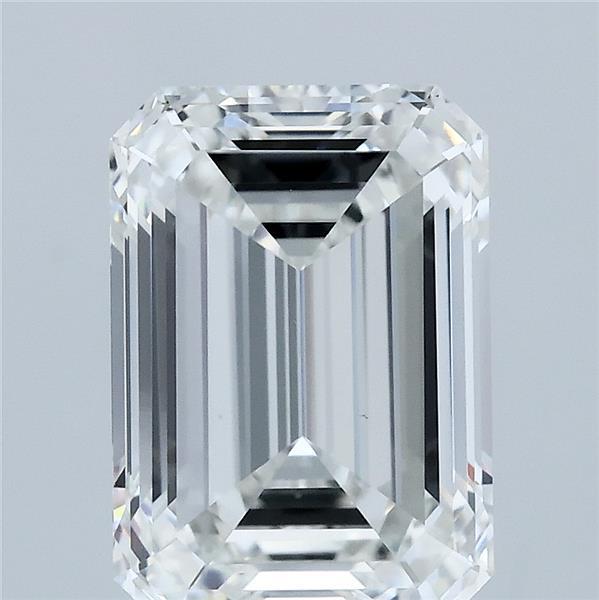 4.00 Carat Emerald Lab Grown Diamond, Excellent Polish, F Color, VVS2 Clarity