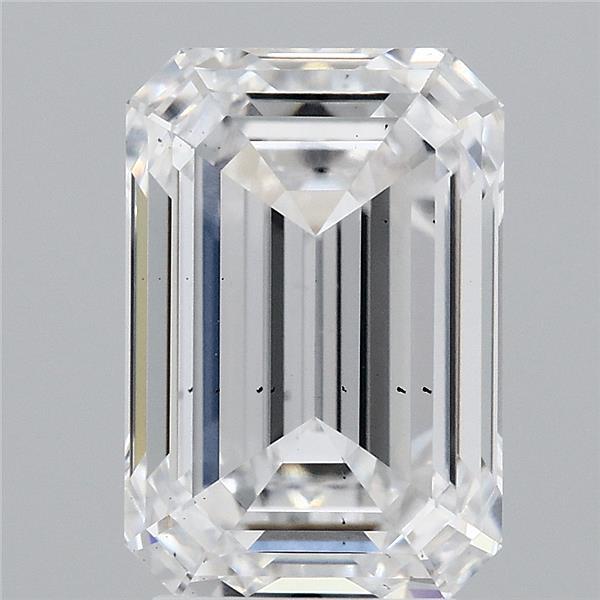 4.01 Carat Emerald Lab Grown Diamond, Excellent Polish, D Color, SI1 Clarity