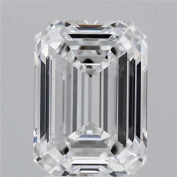 4.01 Carat Emerald Lab Grown Diamond, Excellent Polish, D Color, VS1 Clarity