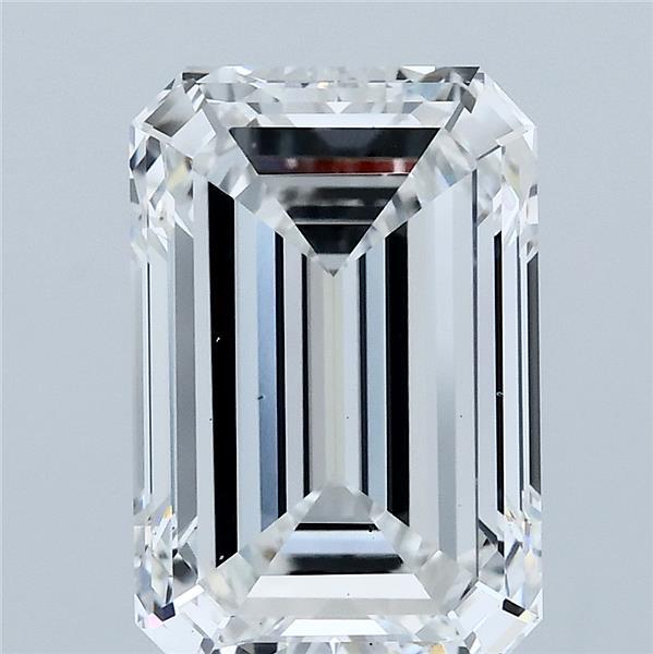 4.01 Carat Emerald Lab Grown Diamond, Excellent Polish, E Color, VS2 Clarity