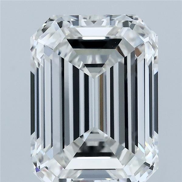4.02 Carat Emerald Lab Grown Diamond, Excellent Polish, G Color, VVS2 Clarity