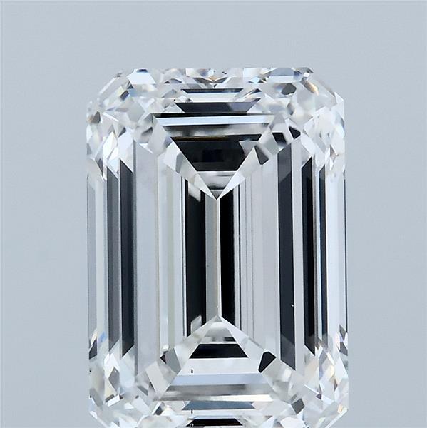 4.03 Carat Emerald Lab Grown Diamond, Excellent Polish, D Color, VS1 Clarity