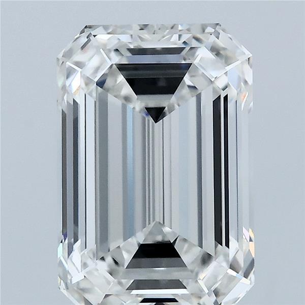 4.06 Carat Emerald Lab Grown Diamond, Excellent Polish, F Color, VVS2 Clarity