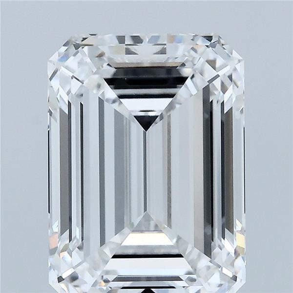 4.07 Carat Emerald Lab Grown Diamond, Excellent Polish, D Color, VVS2 Clarity