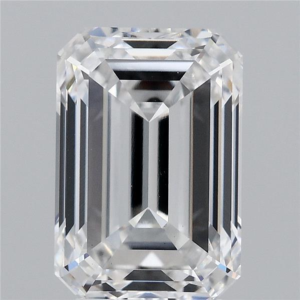 4.18 Carat Emerald Lab Grown Diamond, Excellent Polish, D Color, VS1 Clarity