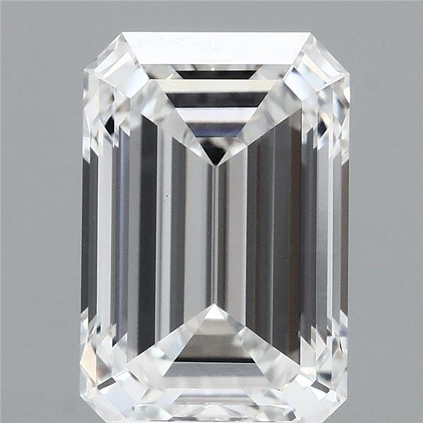 4.20 Carat Emerald Lab Grown Diamond, Excellent Polish, E Color, VVS2 Clarity