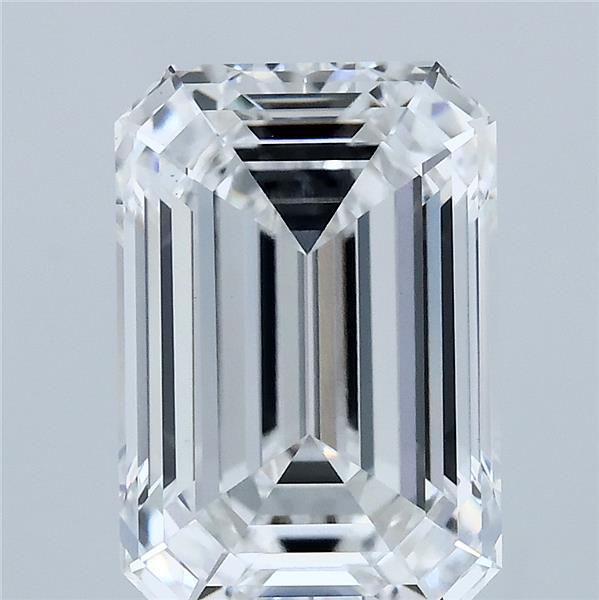 4.25 Carat Emerald Lab Grown Diamond, Excellent Polish, D Color, VS1 Clarity
