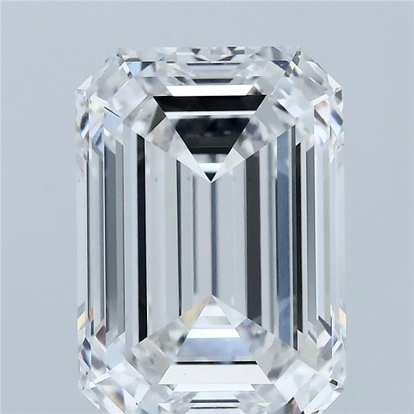5.01 Carat Emerald Lab Grown Diamond, Excellent Polish, E Color, VS1 Clarity