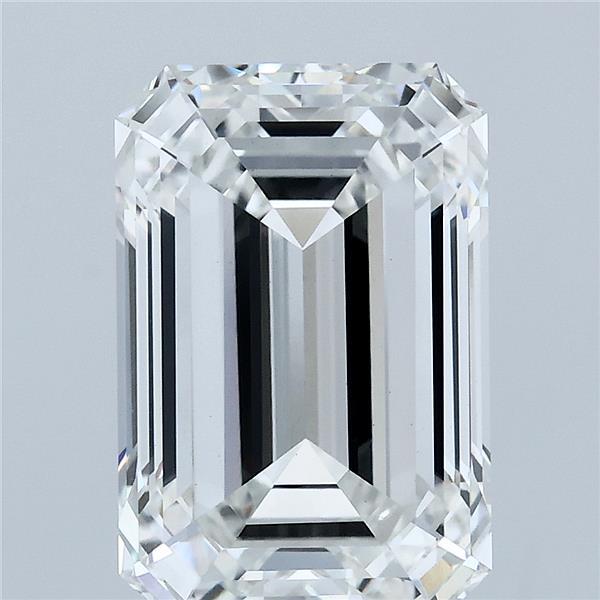 5.08 Carat Emerald Lab Grown Diamond, Excellent Polish, F Color, VS1 Clarity