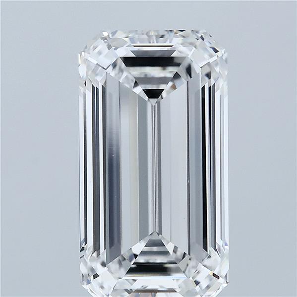 5.14 Carat Emerald Lab Grown Diamond, Excellent Polish, D Color, VVS2 Clarity