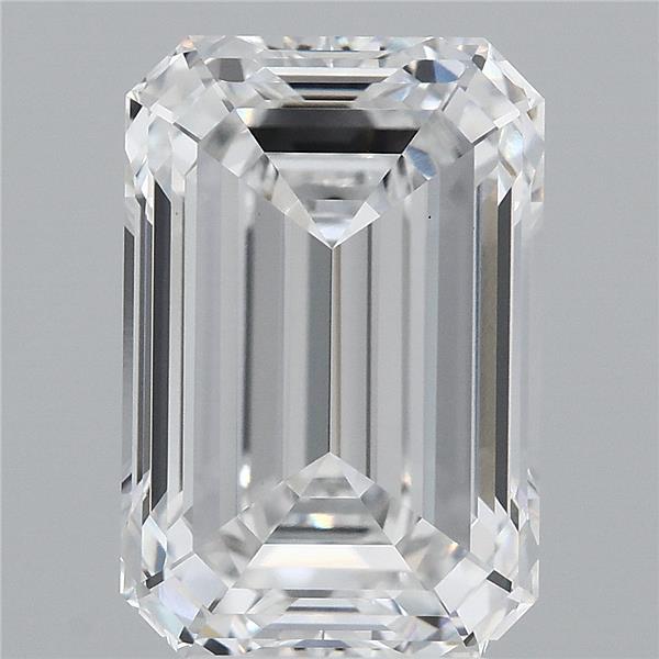 5.27 Carat Emerald Lab Grown Diamond, Excellent Polish, D Color, VS1 Clarity