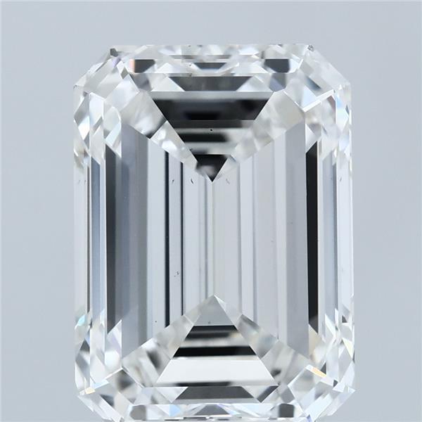 6.01 Carat Emerald Lab Grown Diamond, Excellent Polish, F Color, VS2 Clarity