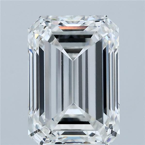 6.51 Carat Emerald Lab Grown Diamond, Excellent Polish, F Color, VVS2 Clarity