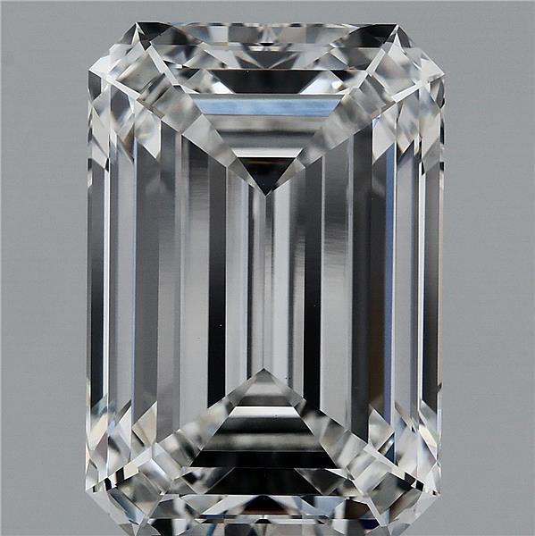 7.02 Carat Emerald Lab Grown Diamond, Excellent Polish, F Color, VS1 Clarity