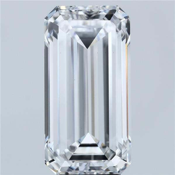 7.05 Carat Emerald Lab Grown Diamond, Excellent Polish, D Color, VS1 Clarity
